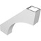 Ekena Millwork 3-in. W x 16-in. D x 16-in. H Westlake Architectural Grade PVC Knee Brace BRCP03X16X16WTL - alternate 6